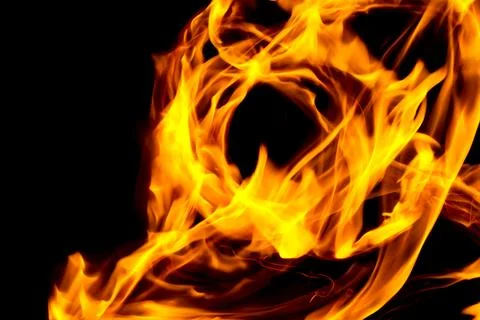 Abstract Circular Fire Vortex Stock Photos