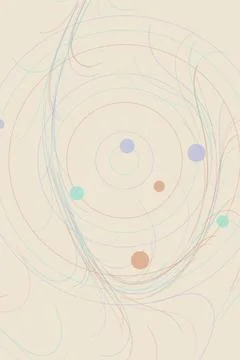 Abstract Circular Flow Pattern Stock Illustration