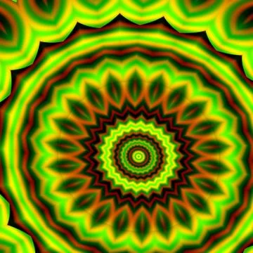 Abstract circular flower as background Stock Illustration