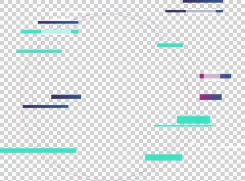 Abstract circular frame is being shown in flat design on transparent canvas, Illustrazione stock