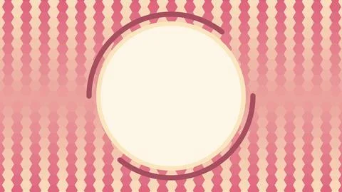 Abstract Circular Frame with Vintage-Inspired Background Hexagonal Pattern Stock Illustration