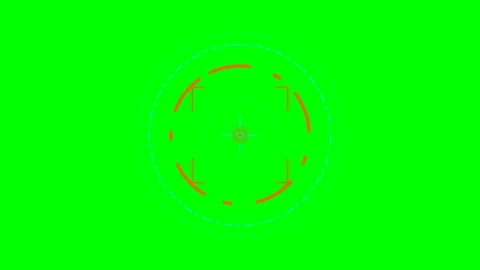 Abstract circular geometric animation design with glowing orange elements Video stock 341823770
