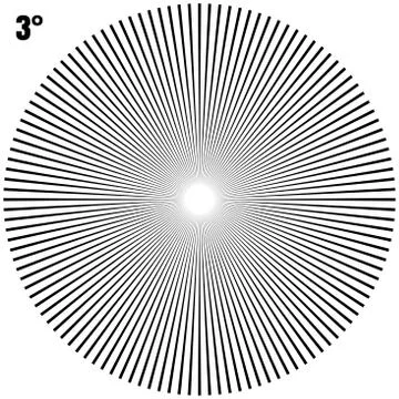 Abstract Circular Geometric Burst Rays On White. EPS 10 vector Stock Illustration