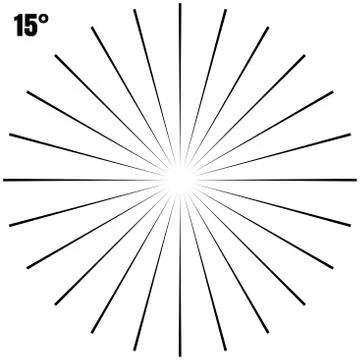 Abstract Circular Geometric Burst Rays On White. EPS 10 vector Stock Illustration