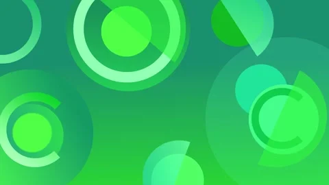 Abstract circular geometric composition with gradient background animation Vídeo Stock 335098318