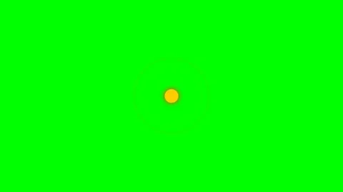 Abstract circular geometric icon centered on a bright vivid green background 스톡 동영상 340268129