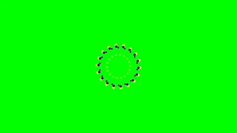 Abstract circular geometric pattern featuring concentric rings of small dots Stock Footage 340263385