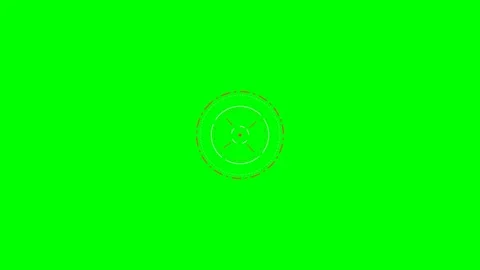 Abstract circular geometric pattern isolated on a vibrant green background Stock Footage 340900586