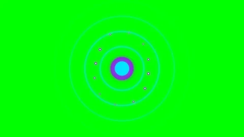 Abstract circular geometric pattern with a vibrant neon green background Stock Footage 340267132