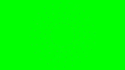 Abstract circular geometric pattern on a vibrant solid green background Stock Footage 341824005