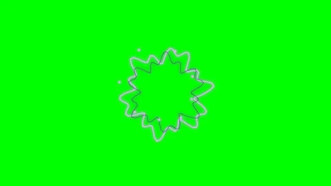 Abstract circular geometric ripple effect animation on a green screen backg.. Stock Footage 340902875