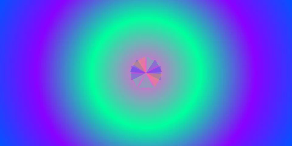 Abstract circular gradient background with colorful center Stock Illustration