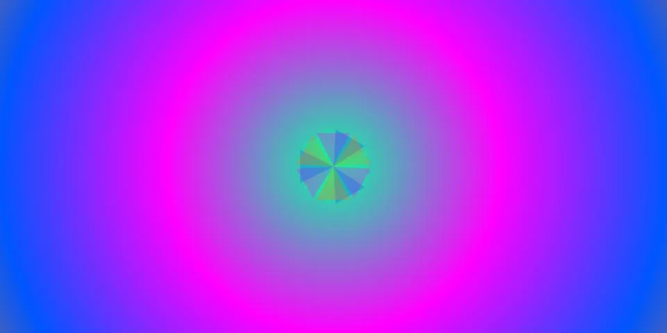 Abstract circular gradient background with geometric center Stock Illustration