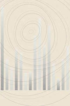Abstract Circular Gradient with Vertical Bars Stock Photos