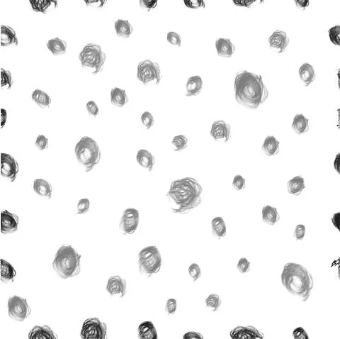 Abstract Circular Gray Scribble Big Mark Pattern for Background, Paper Wrap,  Stock Illustration