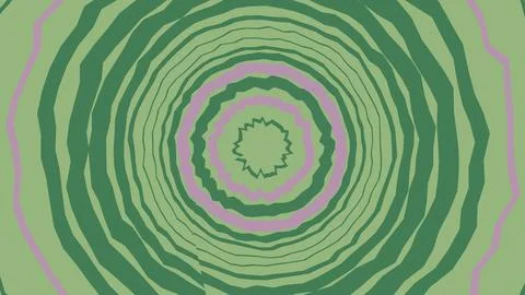 Abstract circular green geometric pattern background design Stock Illustration