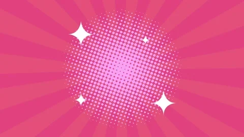 Abstract circular halftone pattern background with animated sparkling stars.. Stock Footage 339085562