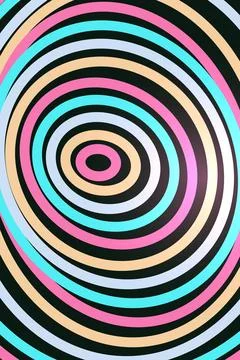 Abstract Circular Illusion Pattern Stock Photos