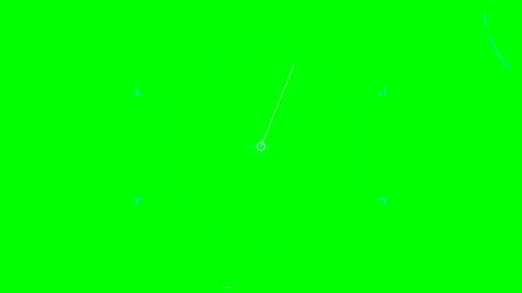 Abstract circular interface elements isolated on a vibrant green background Stock Footage 340267124