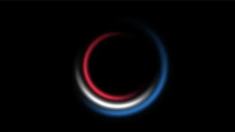 Abstract Circular Light Design with Neon Colors. 스톡 일러스트