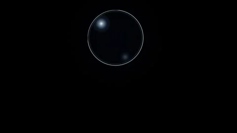 Abstract circular light glow movement across dark cosmic space backdrop cin.. Stockbeeldmateriaal 344905848