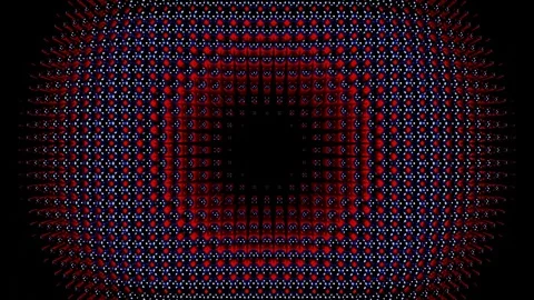 Abstract Circular Light Patterns VJ Loop – 4K Seamless Transparent Animation Video stock 289769344