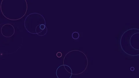 Abstract circular light rings floating in dark blue space dynamic motion vi.. 스톡 동영상 341850871