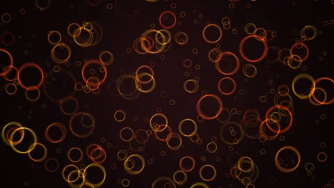 Abstract Circular Light Rings Moving on Dark Background Stock Footage 304423653