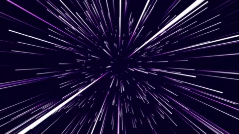 Abstract circular light speed background. Dynamic violet lines. 動画素材 166169616