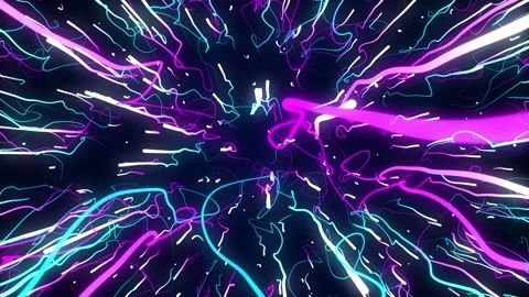 Abstract circular light speed background. Dynamic lines. Stock Footage 249450278