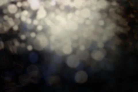 Abstract circular light spots are floating over dark blurred background, flat 스톡 일러스트