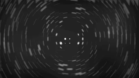 Abstract circular light streaks radiating from center in motion a hypnotic Stock Footage 337190850