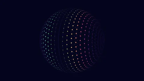 Abstract circular line pattern versatile design element Stock Footage 279584237