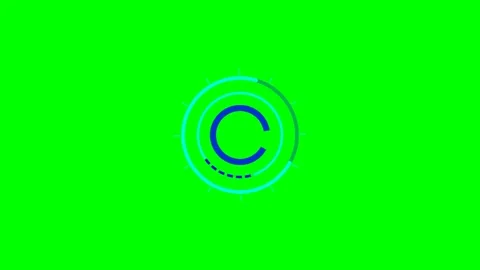 Abstract circular loading animation design with a vibrant green background Stock Footage 340900651