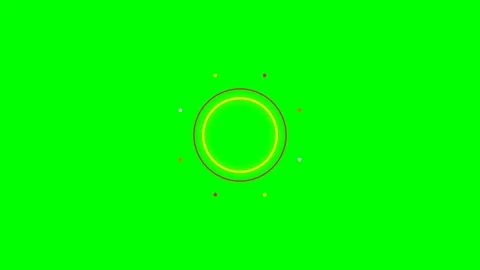 Abstract circular loading animation element on a vibrant green screen backg.. Stock Footage 340901744