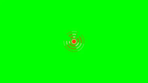Abstract circular loading animation icon against a solid green screen backdro Stock Footage 340904257