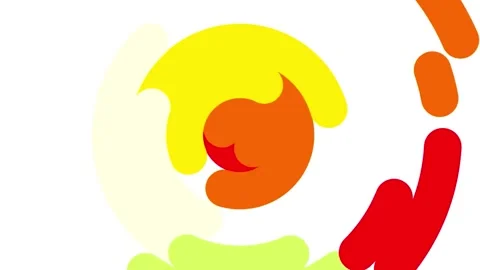 Abstract circular motion graphic animation with colorful rings on screen. Stock Footage 336316713