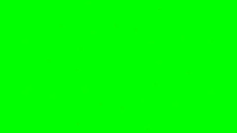 Abstract circular motion graphic overlay with glowing dots on green screen Video stock 340903663