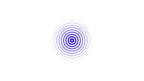 Abstract circular motion graphic ripple animation with blue waves. Stock Footage 337081658