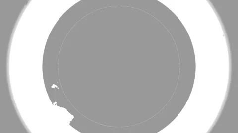 Abstract circular motion light frame animation with white borders. Vídeo Stock 337520357