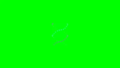 Abstract circular motion of small glowing particles on a green background 스톡 동영상 341823888