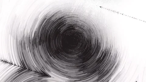 Abstract Circular Motion Transition Overlay 4K Black Screen Stock Footage 289910734