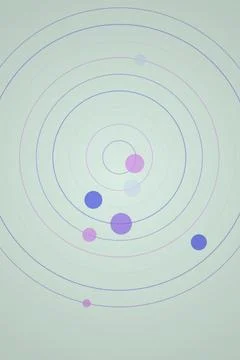Abstract Circular Network Visualization Stock Photos