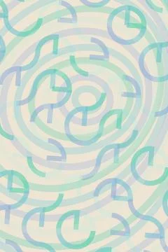 Abstract Circular Pattern with Arrows Stock Photos