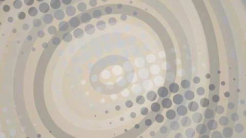 Abstract circular pattern in beige and gray tones Stock Illustration