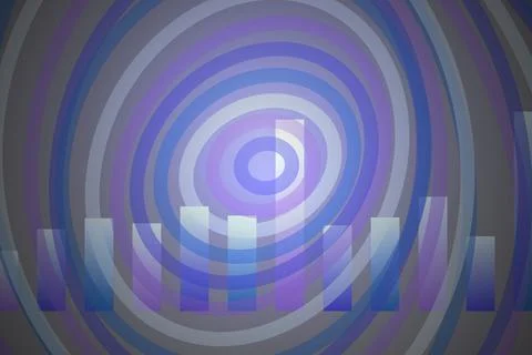 Abstract circular pattern with blue and purple shades Stock Photos