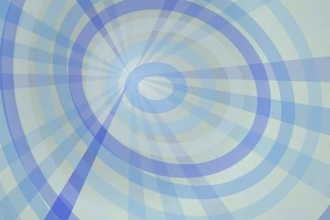 Abstract circular pattern with blue and yellow shades Stock Photos
