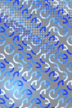 Abstract Circular Pattern with Blue and Gray Stock Photos