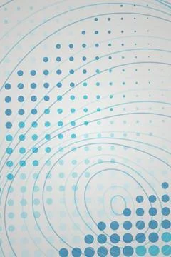 Abstract Circular Pattern with Blue Dots Stock Photos