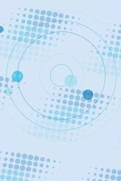 Abstract Circular Pattern with Blue Dots Stock Photos
